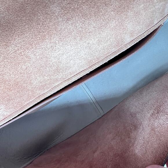 MADEWELL The Abroad Shoulder Bag Colorblock Edition Tan Leather Medium Large - Picture 12 of 16